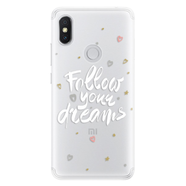 Silikonové pouzdro iSaprio - Follow Your Dreams - white - Xiaomi Redmi S2