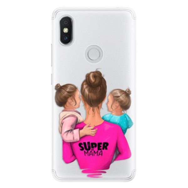 Silikonové pouzdro iSaprio - Super Mama - Two Girls - Xiaomi Redmi S2