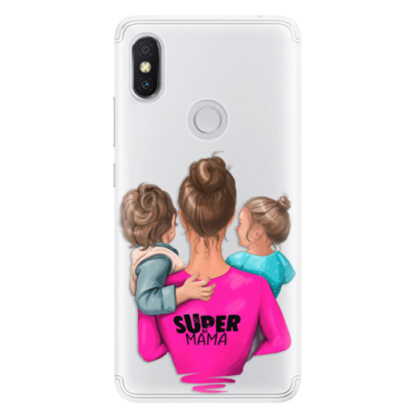 Silikonové pouzdro iSaprio - Super Mama - Boy and Girl - Xiaomi Redmi S2