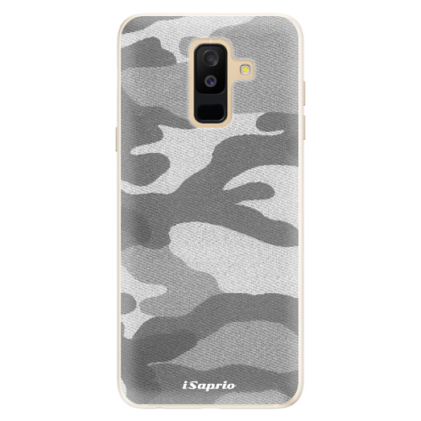 Silikonové pouzdro iSaprio - Gray Camuflage 02 - Samsung Galaxy A6+