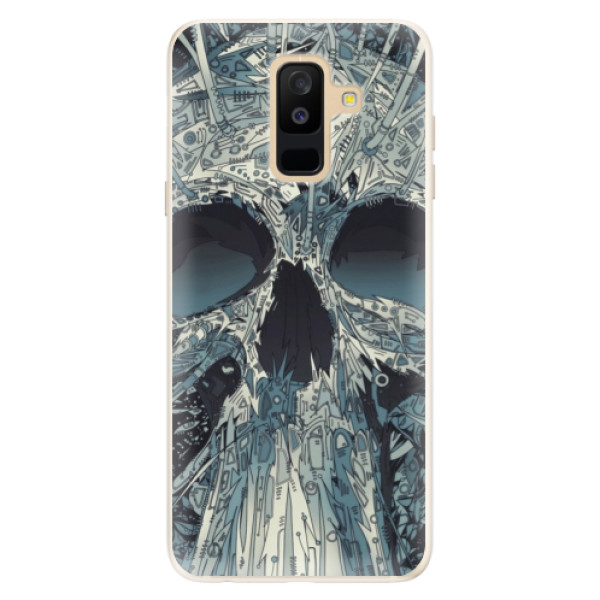 Silikonové pouzdro iSaprio - Abstract Skull - Samsung Galaxy A6+
