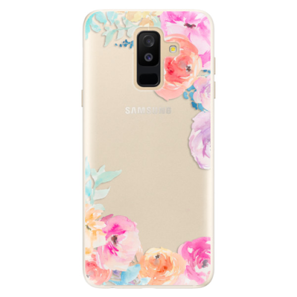 Silikonové pouzdro iSaprio - Flower Brush - Samsung Galaxy A6+