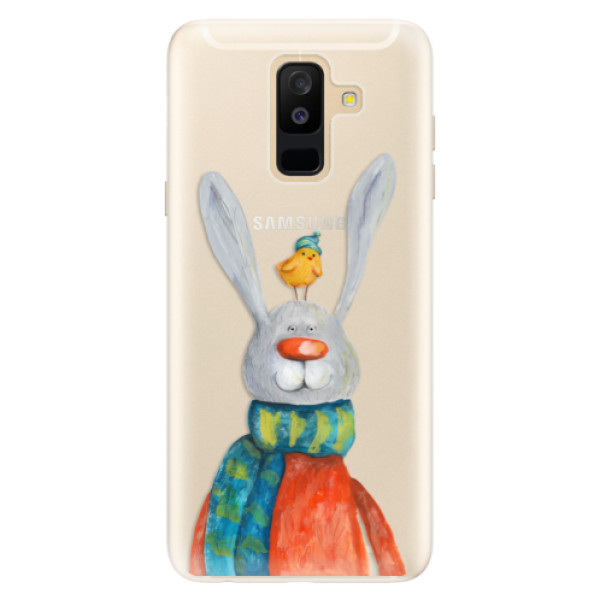 Silikonové pouzdro iSaprio - Rabbit And Bird - Samsung Galaxy A6+