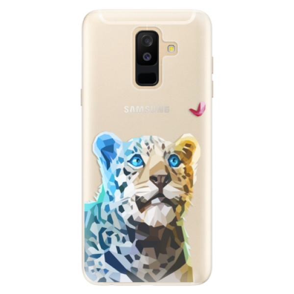 Silikonové pouzdro iSaprio - Leopard With Butterfly - Samsung Galaxy A6+