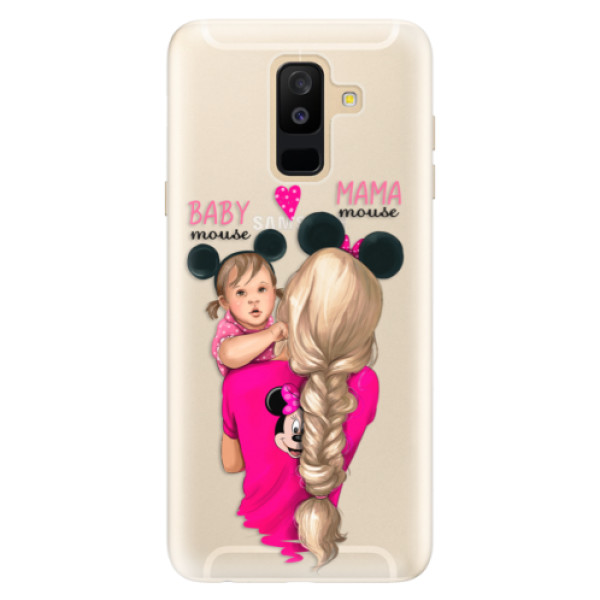 Silikonové pouzdro iSaprio - Mama Mouse Blond and Girl - Samsung Galaxy A6+