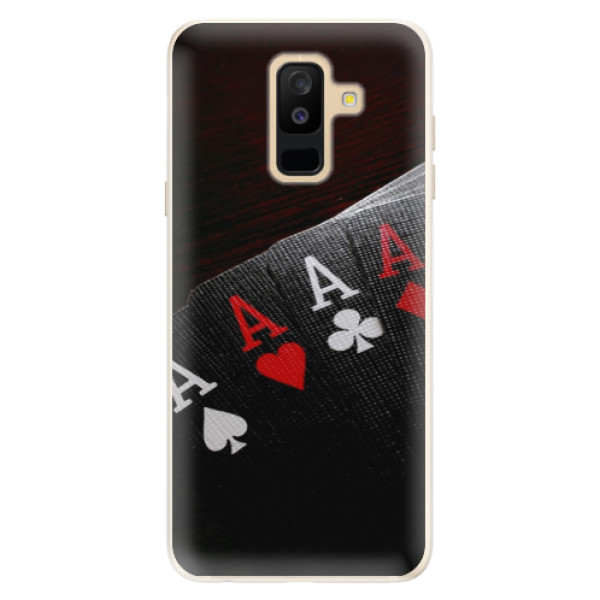 Silikonové pouzdro iSaprio - Poker - Samsung Galaxy A6+