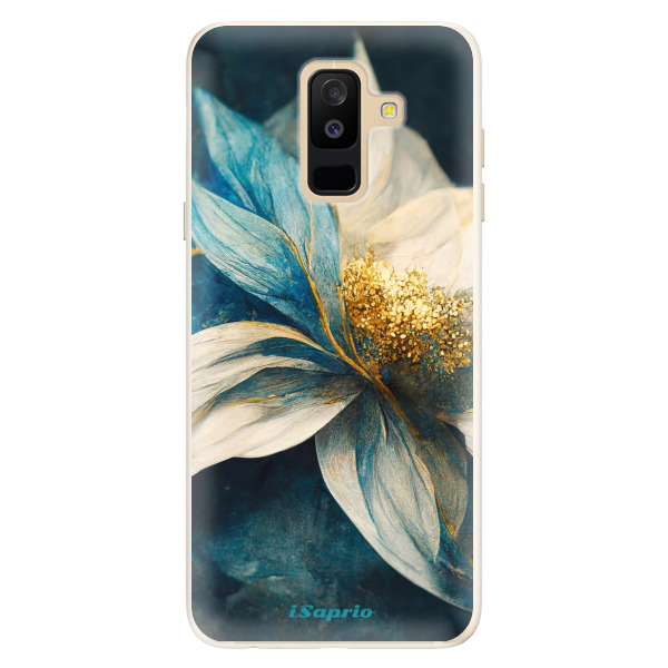 Silikonové pouzdro iSaprio - Blue Petals - Samsung Galaxy A6+