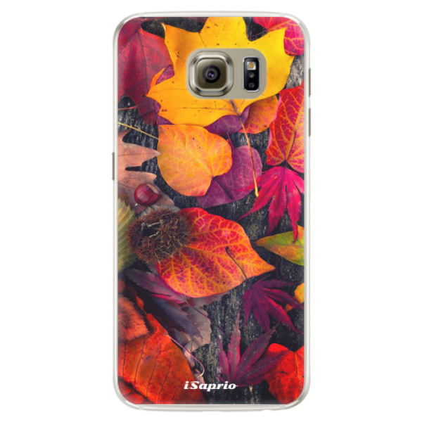 Silikonové pouzdro iSaprio - Autumn Leaves 03 - Samsung Galaxy S6 Edge