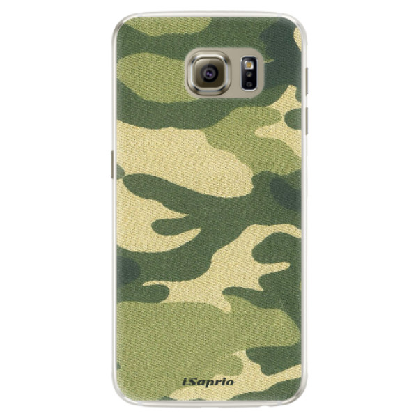 Silikonové pouzdro iSaprio - Green Camuflage 01 - Samsung Galaxy S6 Edge