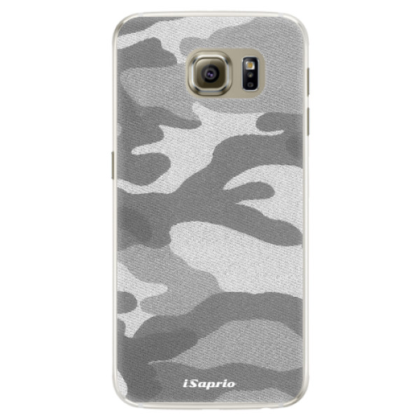 Silikonové pouzdro iSaprio - Gray Camuflage 02 - Samsung Galaxy S6 Edge