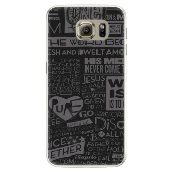 Silikonové pouzdro iSaprio - Text 01 - Samsung Galaxy S6 Edge