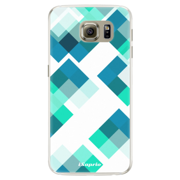 Silikonové pouzdro iSaprio - Abstract Squares 11 - Samsung Galaxy S6 Edge