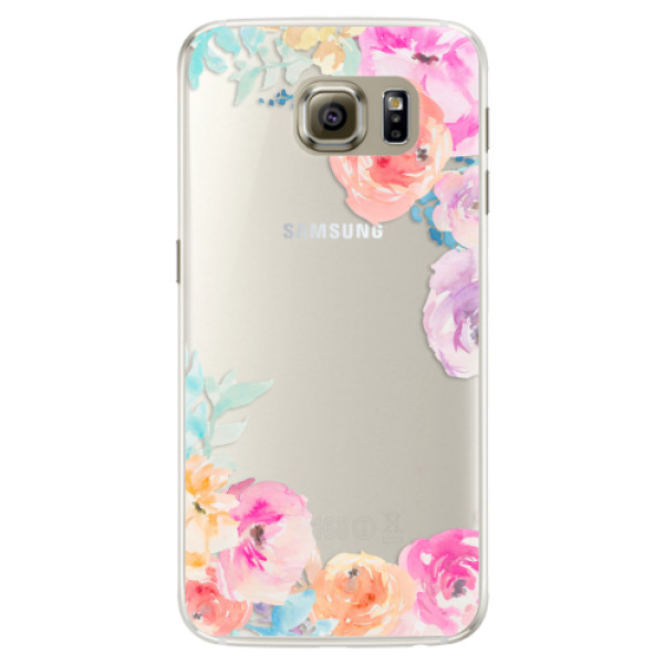 Silikonové pouzdro iSaprio - Flower Brush - Samsung Galaxy S6 Edge