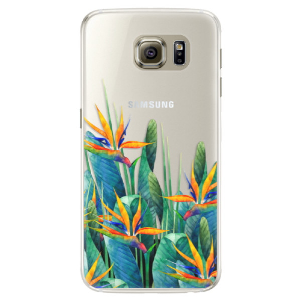 Silikonové pouzdro iSaprio - Exotic Flowers - Samsung Galaxy S6 Edge