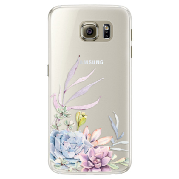 Silikonové pouzdro iSaprio - Succulent 01 - Samsung Galaxy S6 Edge