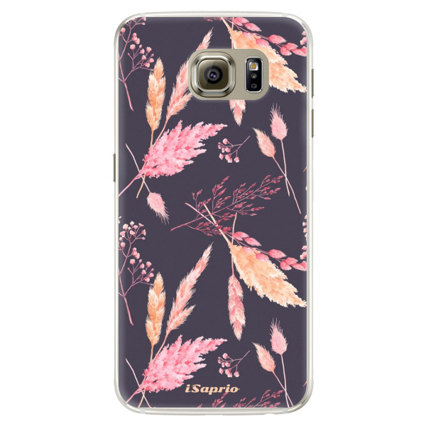 Silikonové pouzdro iSaprio - Herbal Pattern - Samsung Galaxy S6 Edge
