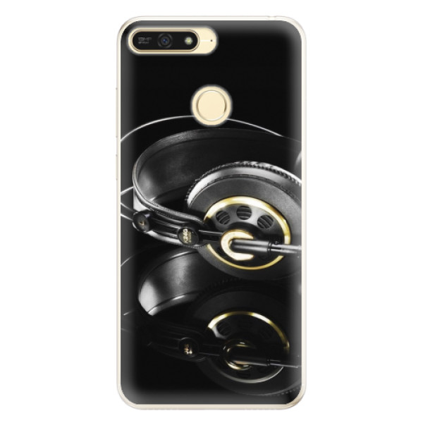 Silikonové pouzdro iSaprio - Headphones 02 - Huawei Honor 7A