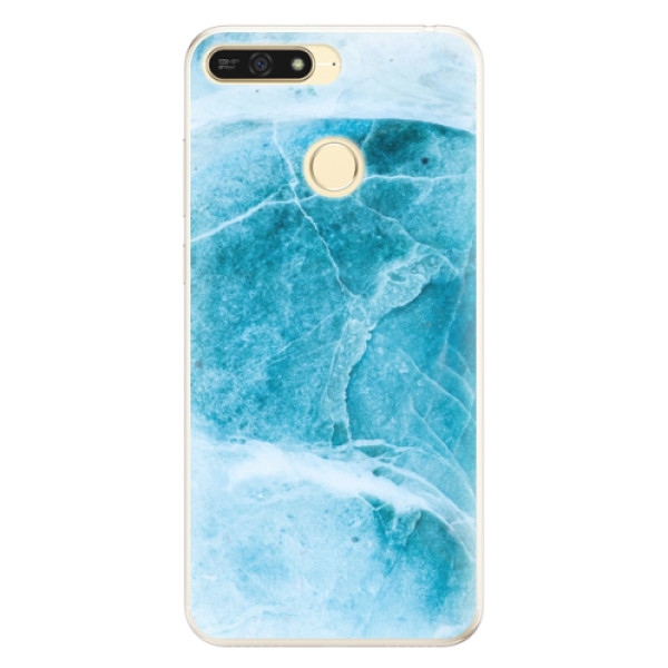 Silikonové pouzdro iSaprio (mléčně zakalené) Blue Marble na mobil Honor 7A (Silikonový kryt, obal, pouzdro iSaprio (podkladové pouzdro není čiré, ale lehce mléčně zakalené) Blue Marble na mobilní telefon Huawei Honor 7A)