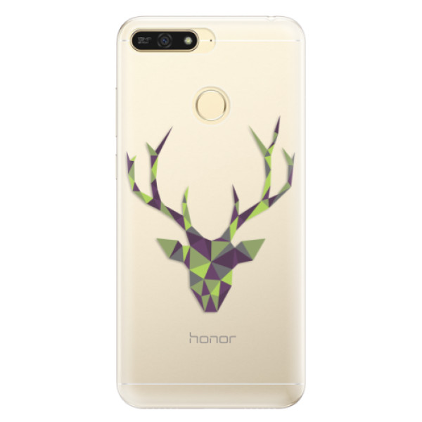 Silikonové pouzdro iSaprio - Deer Green - Huawei Honor 7A