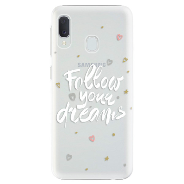 Plastové pouzdro iSaprio - Follow Your Dreams - white - Samsung Galaxy A20e
