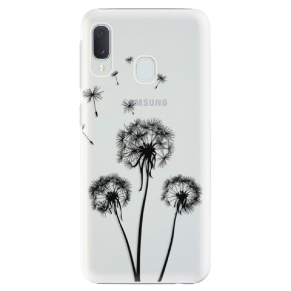 Plastové pouzdro iSaprio - Three Dandelions - black - Samsung Galaxy A20e