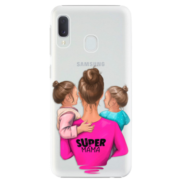 Plastové pouzdro iSaprio - Super Mama - Two Girls - Samsung Galaxy A20e