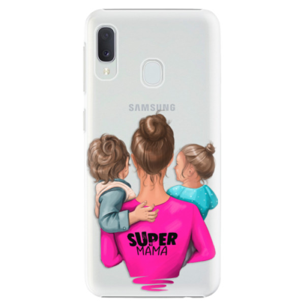 Plastové pouzdro iSaprio - Super Mama - Boy and Girl - Samsung Galaxy A20e