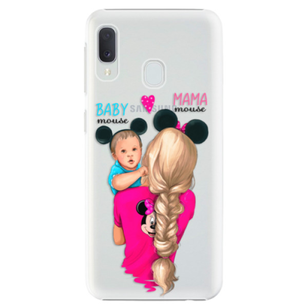 Plastové pouzdro iSaprio - Mama Mouse Blonde and Boy - Samsung Galaxy A20e