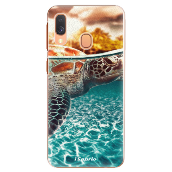Plastové pouzdro iSaprio Želva 01 na mobil Samsung Galaxy A40 (Plastový kryt, obal, pouzdro iSaprio Želva 01 na mobilní telefon Samsung Galaxy A40)