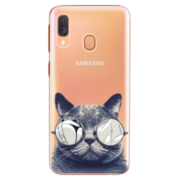 Plastové pouzdro iSaprio - Crazy Cat 01 - Samsung Galaxy A40