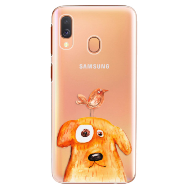 Plastové pouzdro iSaprio - Dog And Bird - Samsung Galaxy A40