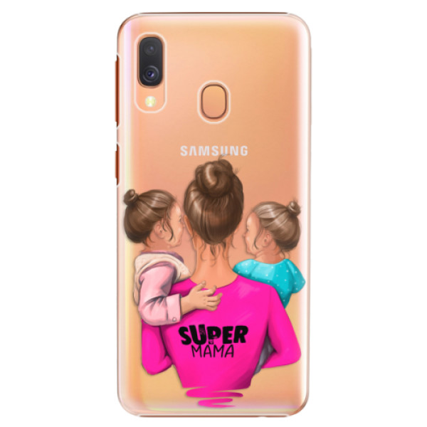 Plastové pouzdro iSaprio - Super Mama - Two Girls - Samsung Galaxy A40