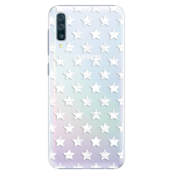 Plastové pouzdro iSaprio - Stars Pattern - white - Samsung Galaxy A50