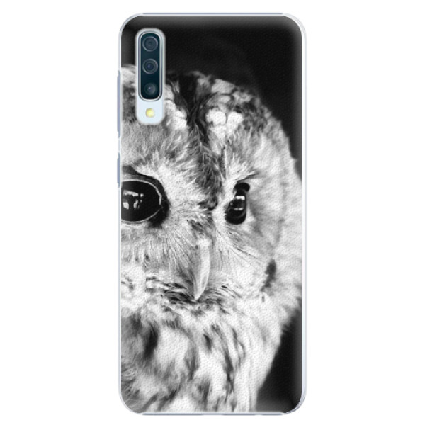 Plastové pouzdro iSaprio - BW Owl - Samsung Galaxy A50