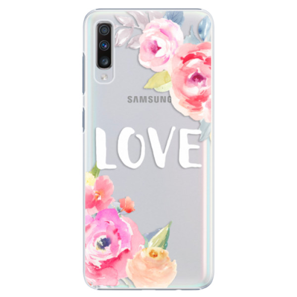 Plastové pouzdro iSaprio - Love - Samsung Galaxy A70