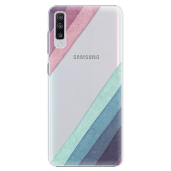 Plastové pouzdro iSaprio - Glitter Stripes 01 - Samsung Galaxy A70