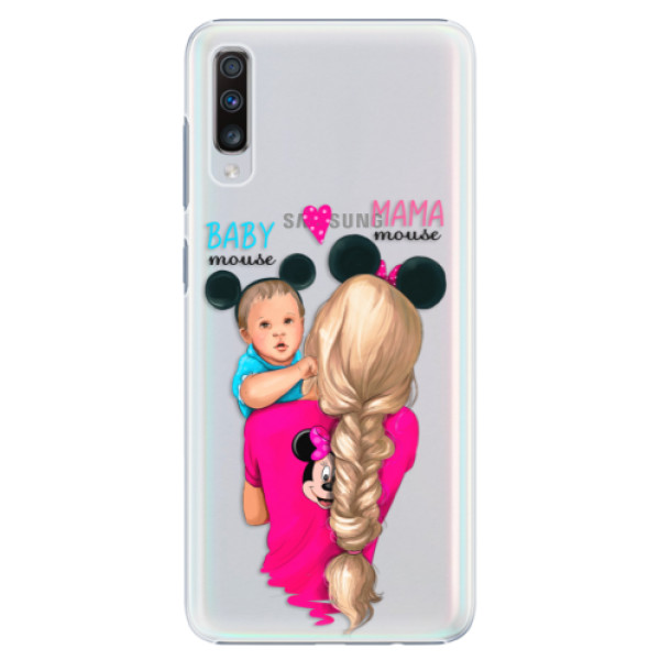 Plastové pouzdro iSaprio - Mama Mouse Blonde and Boy - Samsung Galaxy A70