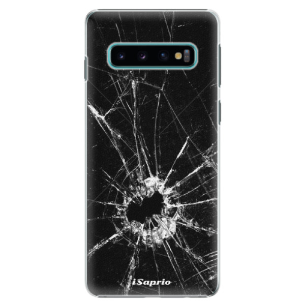 Plastové pouzdro iSaprio - Broken Glass 10 - Samsung Galaxy S10