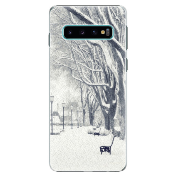 Plastové pouzdro iSaprio - Snow Park - Samsung Galaxy S10