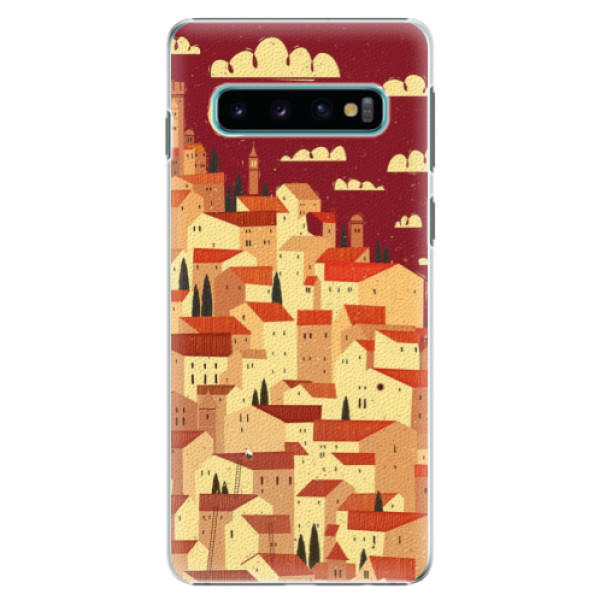 Plastové pouzdro iSaprio - Mountain City - Samsung Galaxy S10