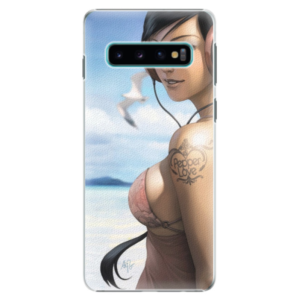 Plastové pouzdro iSaprio - Girl 02 - Samsung Galaxy S10