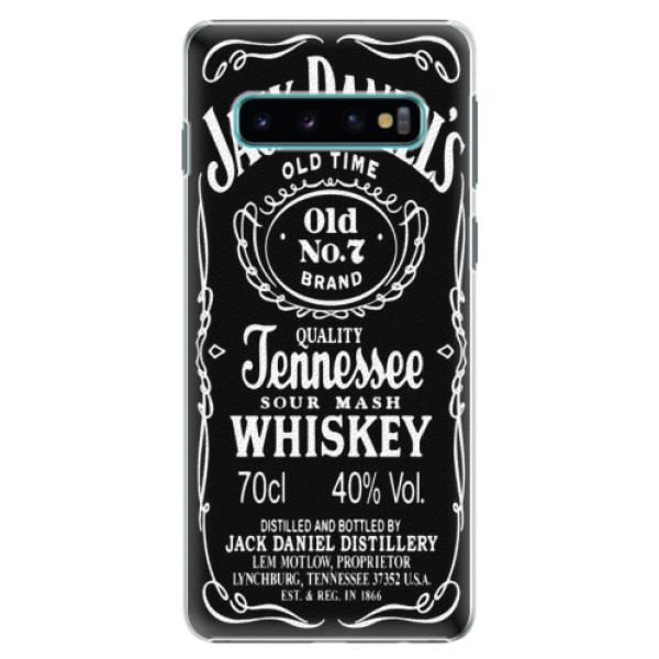 Plastové pouzdro iSaprio - Jack Daniels - Samsung Galaxy S10