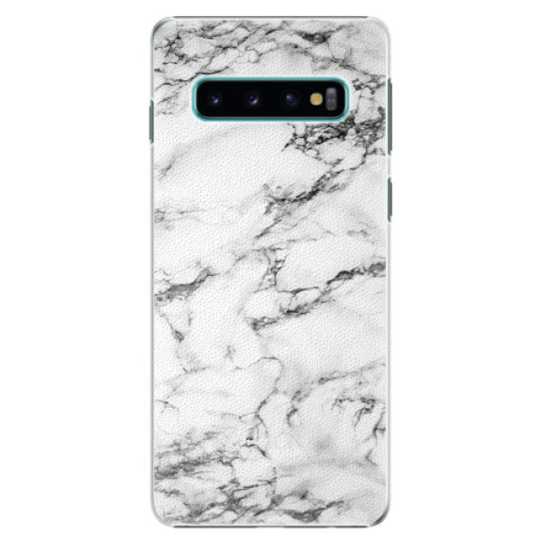 Plastové pouzdro iSaprio Bílý Mramor 01 na mobil Samsung Galaxy S10 (Plastový kryt, obal, pouzdro iSaprio Bílý Mramor 01 na mobilní telefon Samsung Galaxy S10)