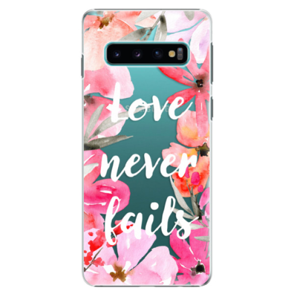 Plastové pouzdro iSaprio - Love Never Fails - Samsung Galaxy S10