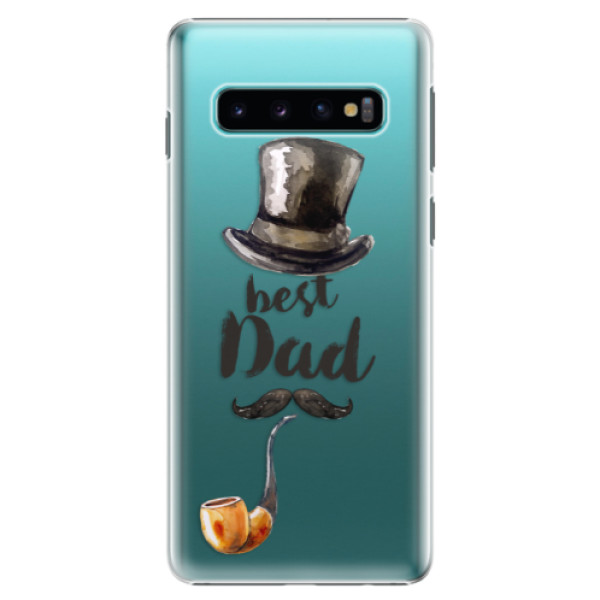 Plastové pouzdro iSaprio - Best Dad - Samsung Galaxy S10