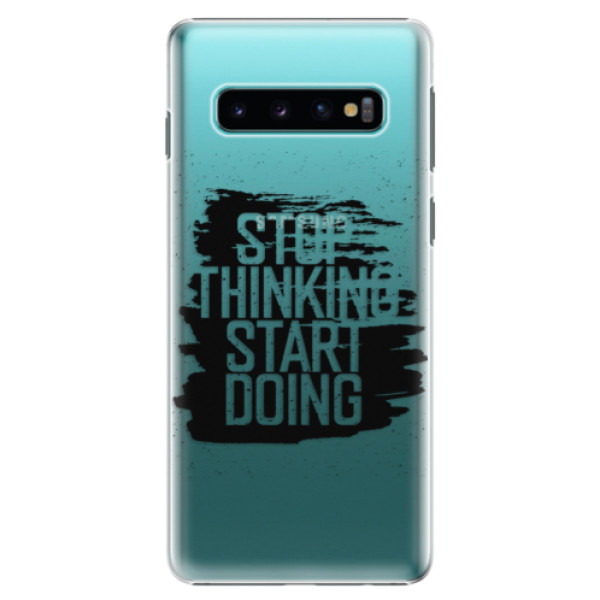 Plastové pouzdro iSaprio - Start Doing - black - Samsung Galaxy S10