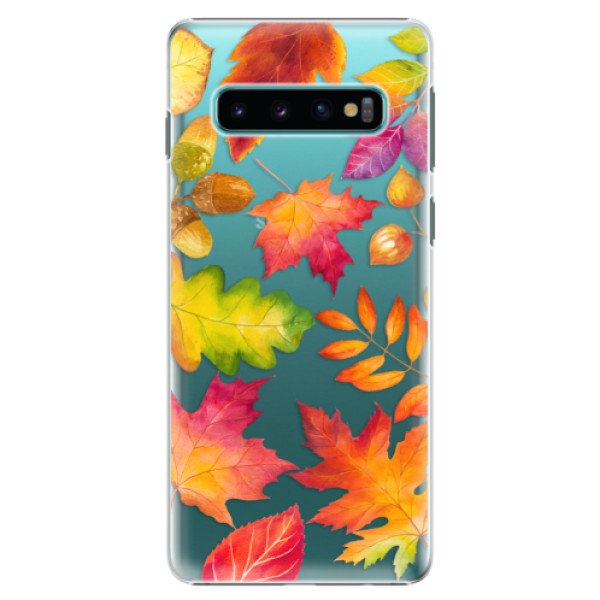 Plastové pouzdro iSaprio - Autumn Leaves 01 - Samsung Galaxy S10
