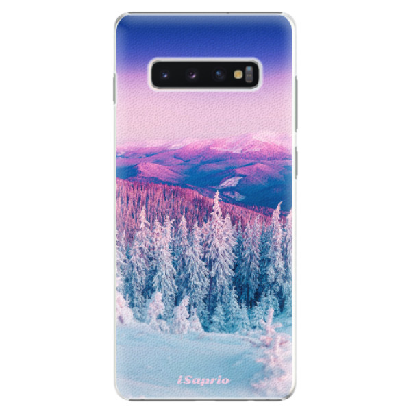 Plastové pouzdro iSaprio Zimní Krajina na mobil Samsung Galaxy S10 Plus (Plastový kryt, obal, pouzdro iSaprio Zimní Krajina na mobilní telefon Samsung Galaxy S10+)