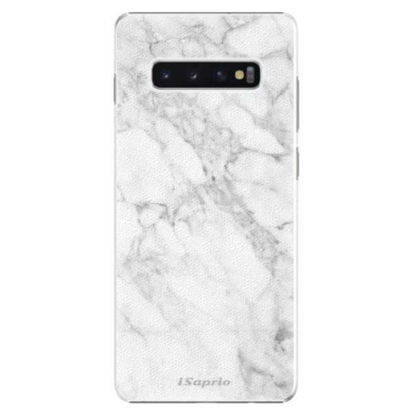 Plastové pouzdro iSaprio - SilverMarble 14 - Samsung Galaxy S10+