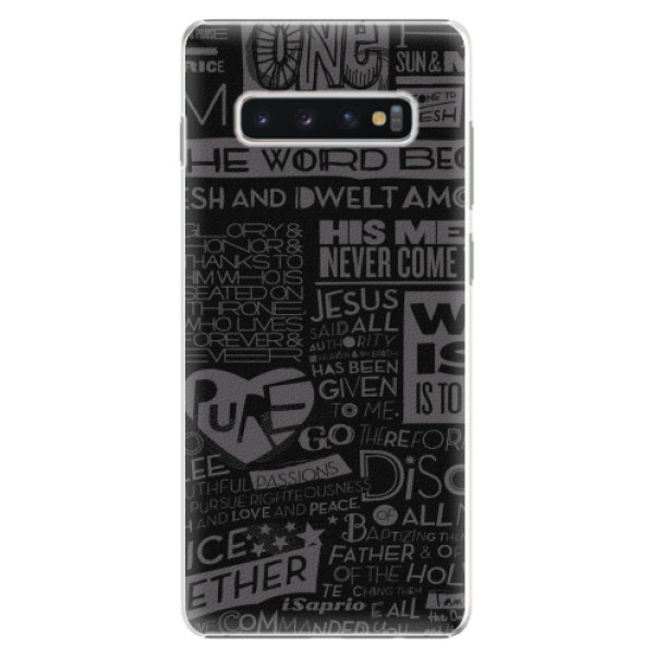 Plastové pouzdro iSaprio - Text 01 - Samsung Galaxy S10+